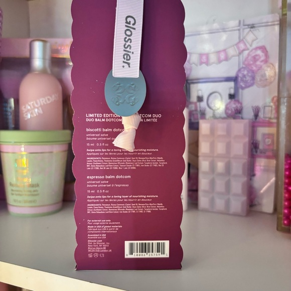 💝NEW GLOSSIER Lip Balm Set💝 Biscotti and Espresso - Picture 2 of 3